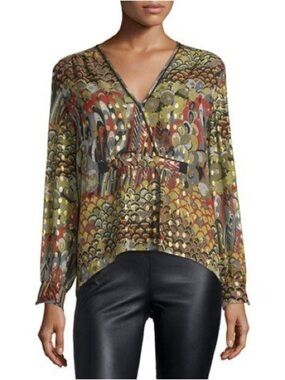 Zadig & Voltaire Deluxe Toumi Sheer Blouse size XS